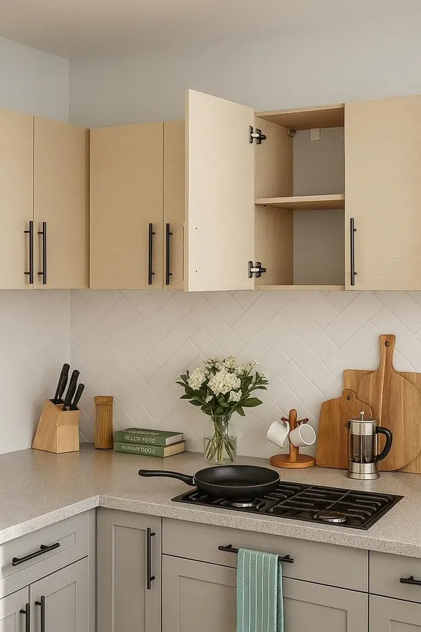 Cuisine bois clair contemporaine — Sil'home par D-Allians