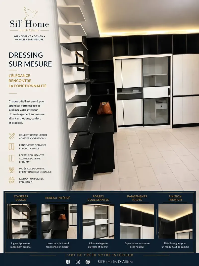 Dressing sur mesure — élégance et fonctionnalité — Sil'home par D-Allians