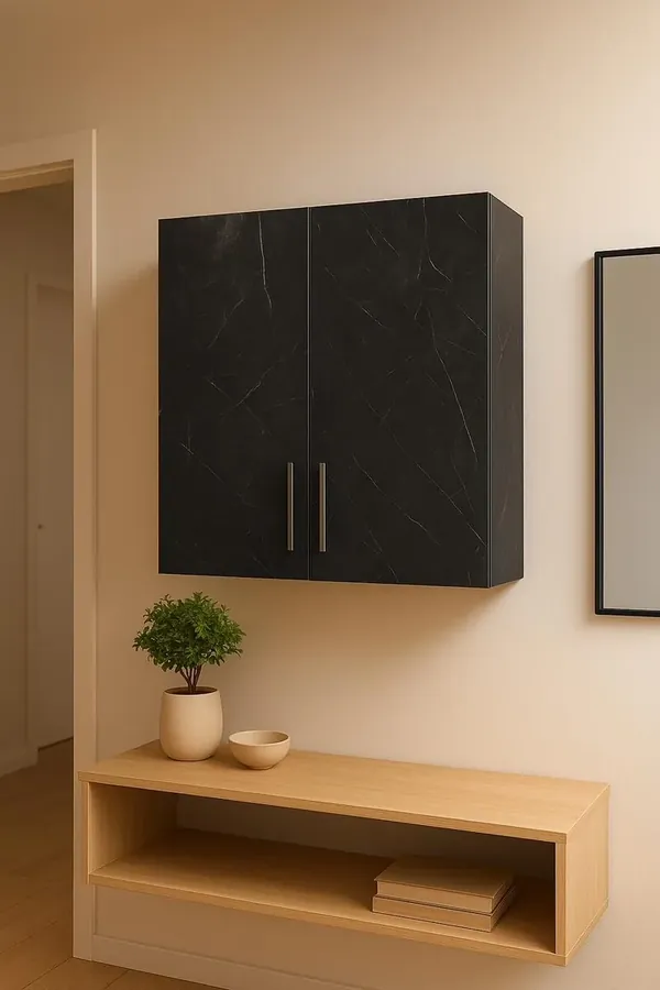 Meuble mural effet marbre noir — Sil'home par D-Allians